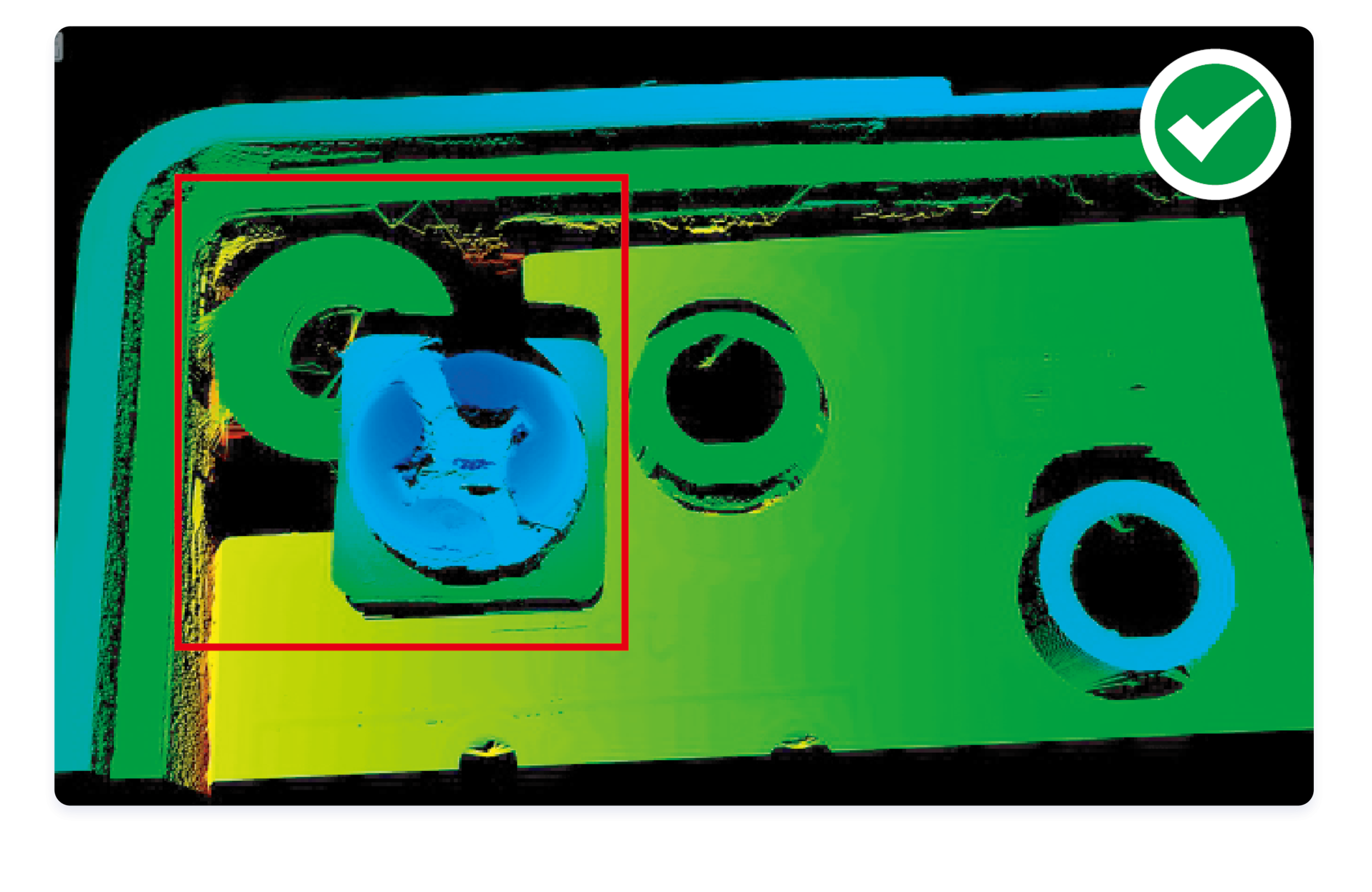 检测螺丝位置锁付错误